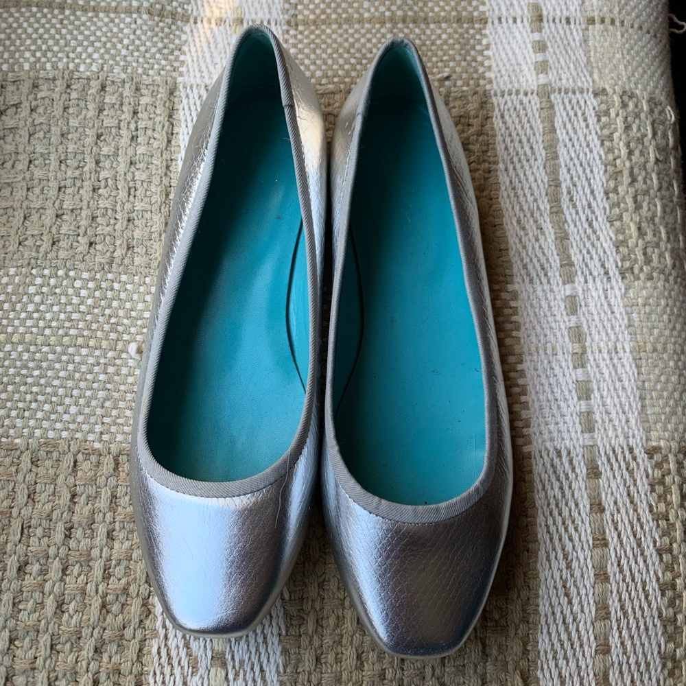 Boden Snake Skin Square Toe flats - Size 38